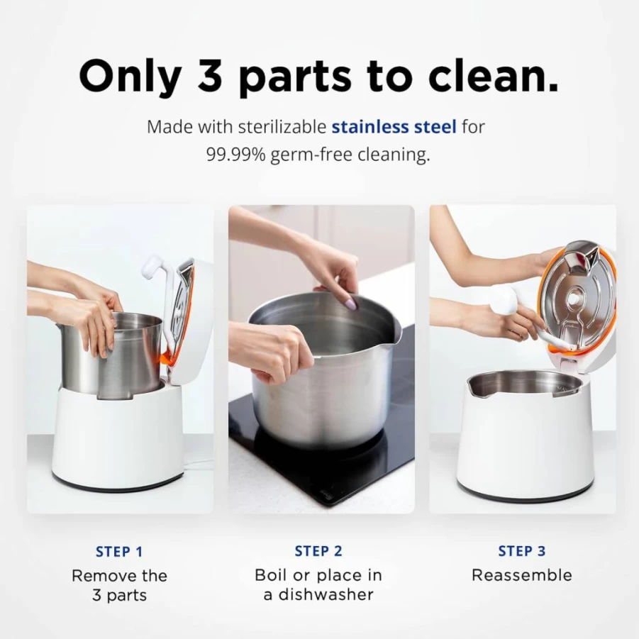 Carepod 31S Ultrasonic Cool Mist Humidifier for Large Rooms, 1 Gallon (4L) 30-Hour Runtime, Filter-Free, Easy to Clean with 3 Washable Parts, Quiet & Safe for Baby and Bedroom