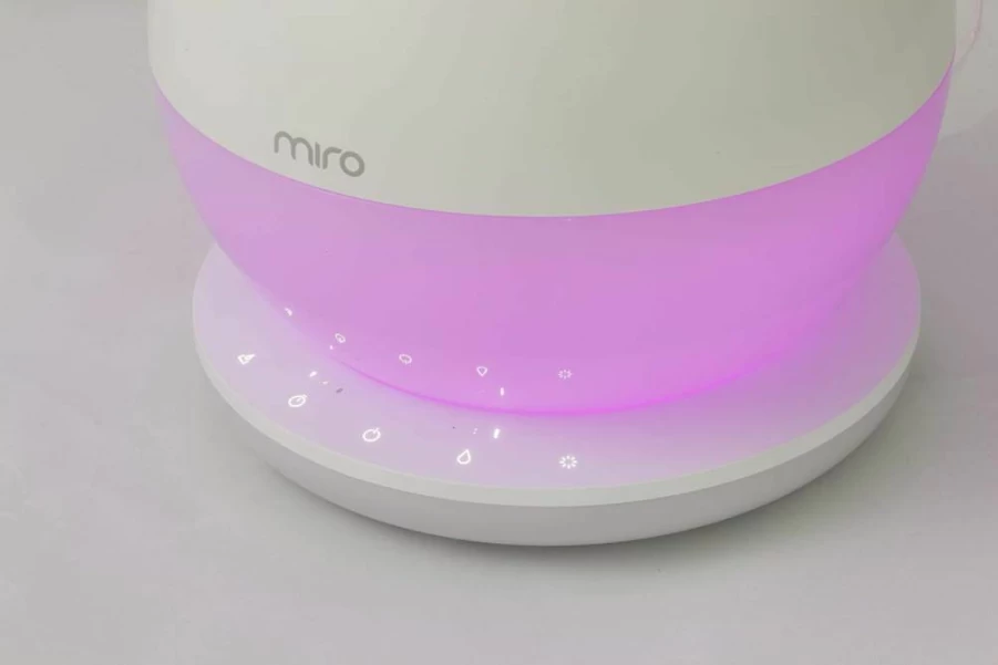 Miro NR08M Premium Cool-Mist Humidifier - Washable Modular Design, Touch Control with Colorful LEDs, Powerful Humidification for Large Rooms, Easy to Clean & Use