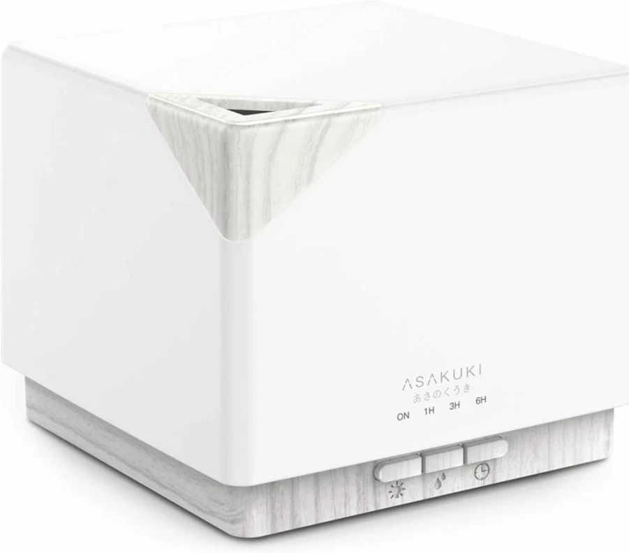 ASAKUKI 700ml Ultrasonic Essential Oil Diffuser with 7 LED Colors, 5-in-1 Aromatherapy Humidifier, Timer & Auto-Off, Premium Oil Vaporizer for Home & Office