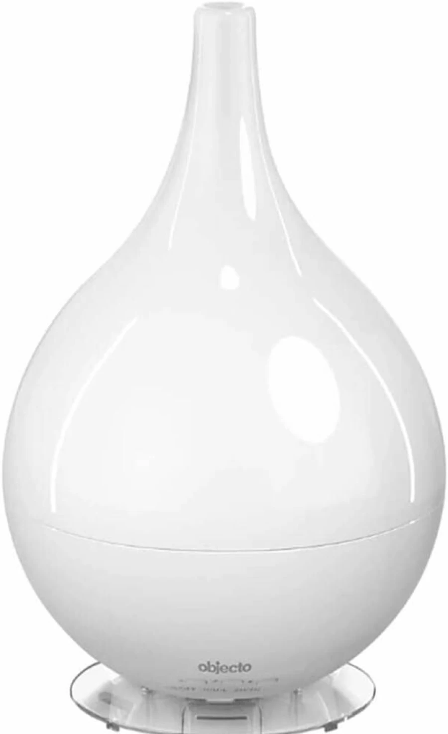 Objecto H3 Hybrid Ultrasonic Humidifier with Aromatherapy - Filter-Free, Quiet Cool Mist Humidifier in White