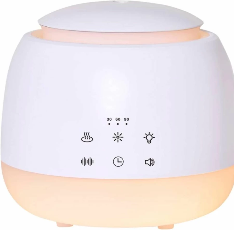Vonokee Sleep Sound Machine with Aromatherapy Diffuser, White Noise Maker, Humidifier, 7 LED Night Lights, 10 Soothing Sounds, Timer & Auto Shut-Off