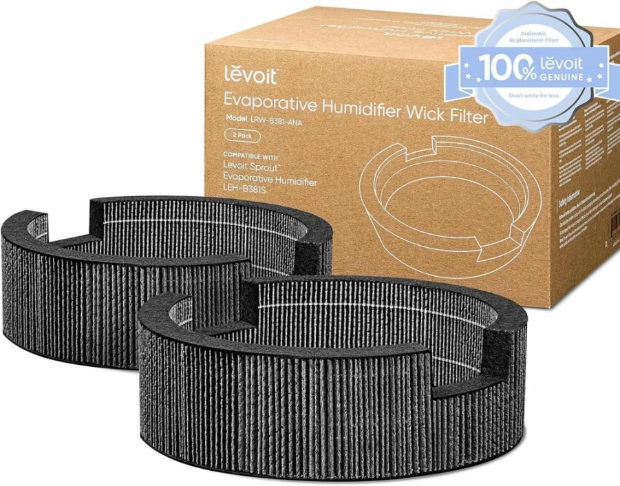 LEVOIT 2-Pack Replacement Wick Filters for LV600HH Humidifier - Compatible with LV600S & LV600HH Evaporative Cool Mist Humidifiers