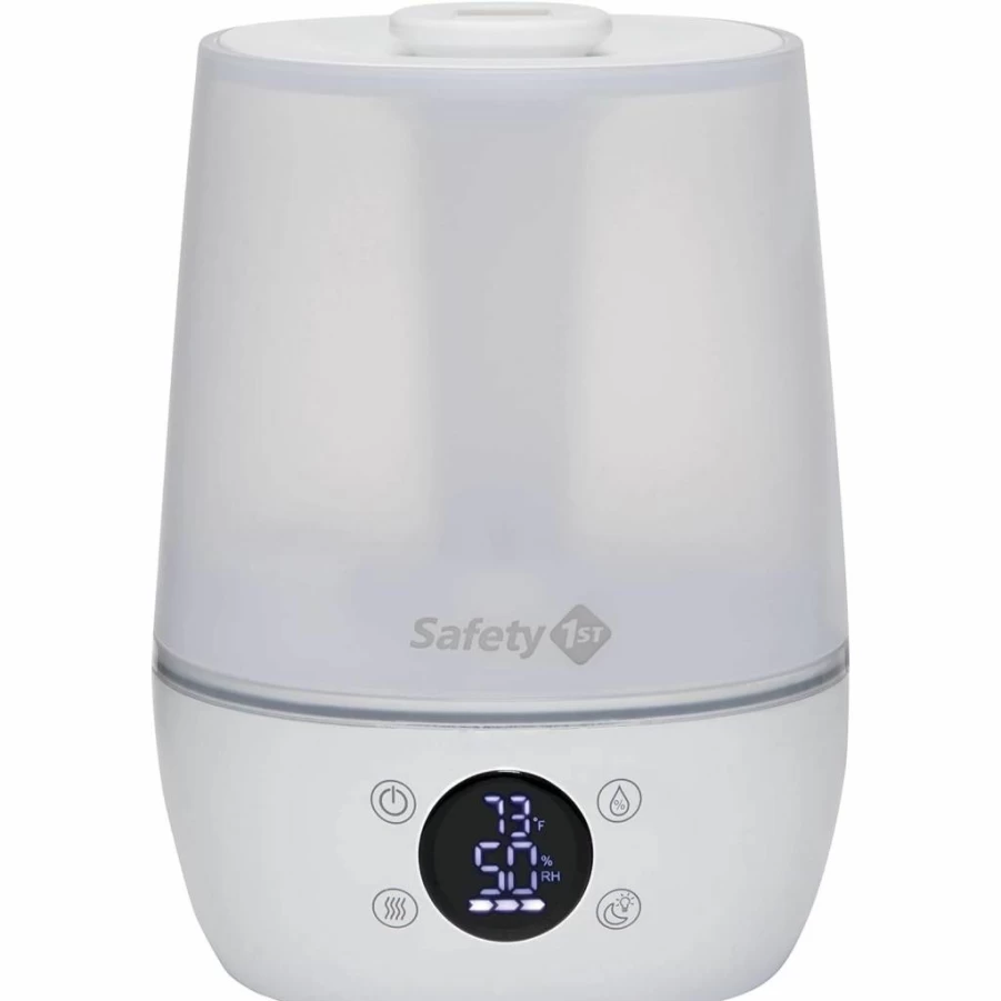 Safety 1st Humidifier with Humidity & Temperature Sensor, Filter-Free, Auto Climate Control, White