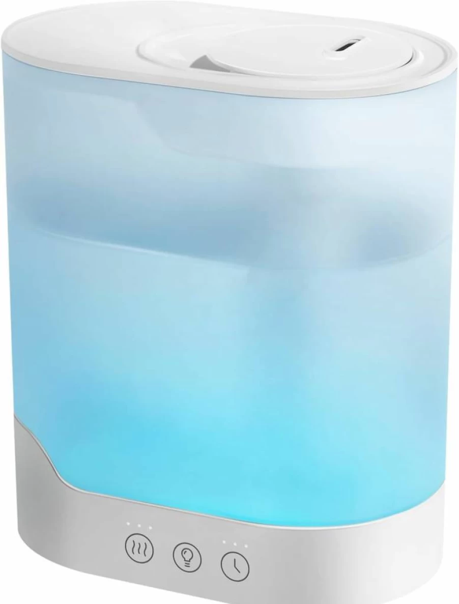 YOGIN 3L Cool Mist Humidifier with Essential Oil Diffuser - Ultra-Quiet <24dB, Top-Fill Design, Smart Humidity Control, 40H Runtime for Bedroom