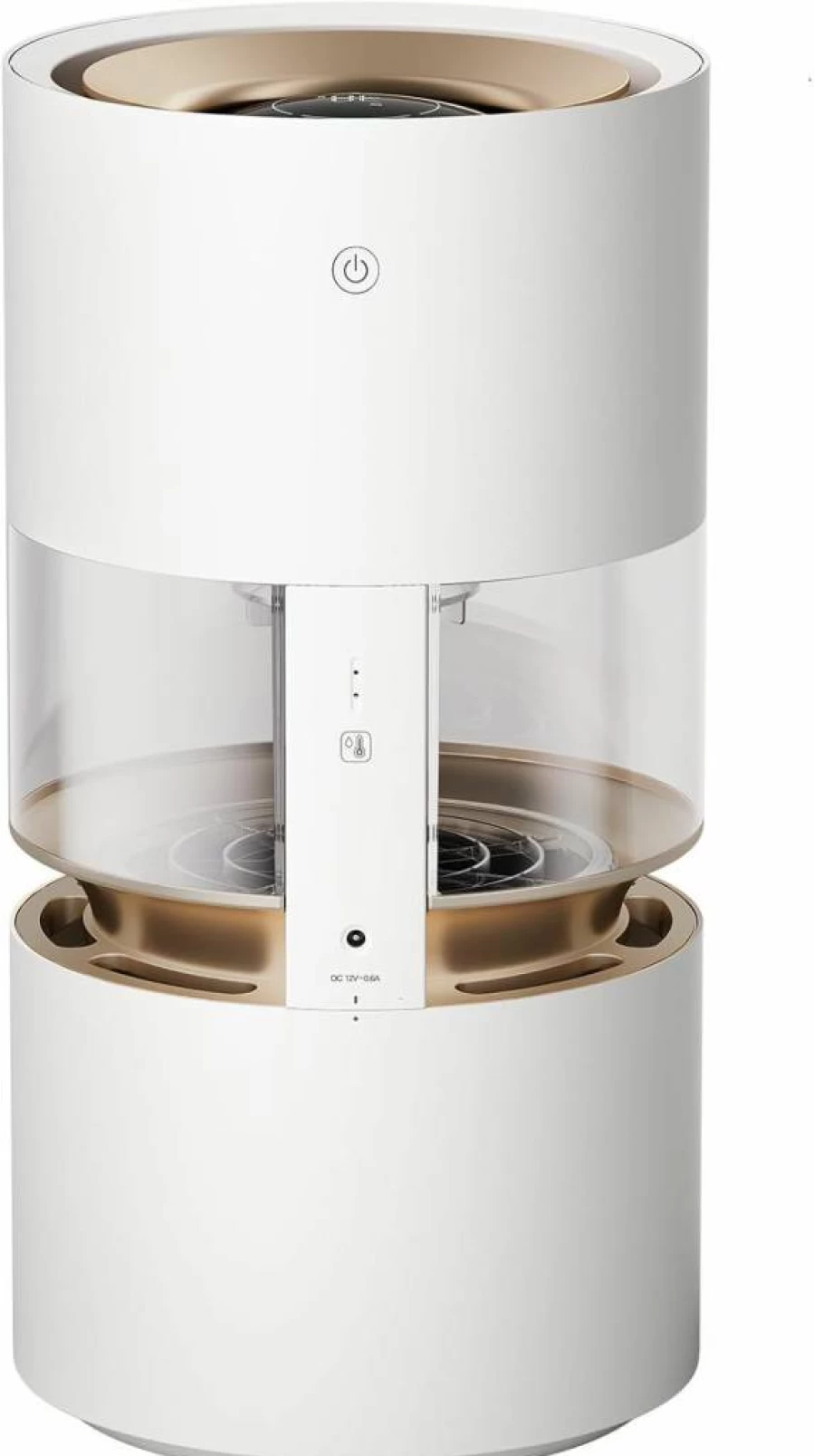 Smartmi 3L Top-Fill Cool Mist Humidifier for Bedroom & Baby, Self-Cleaning, No Mist Technology, Visible Raindrops, Quiet Air Humidifier