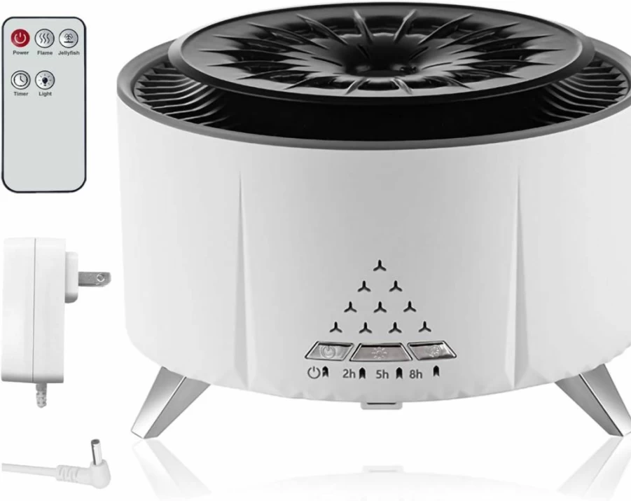 HODEMI Ultrasonic Cool Mist Humidifier with Essential Oil Diffuser - Top Fill, Remote Control, Timer, Auto Shut-Off for Bedroom, Office, Home, Plants