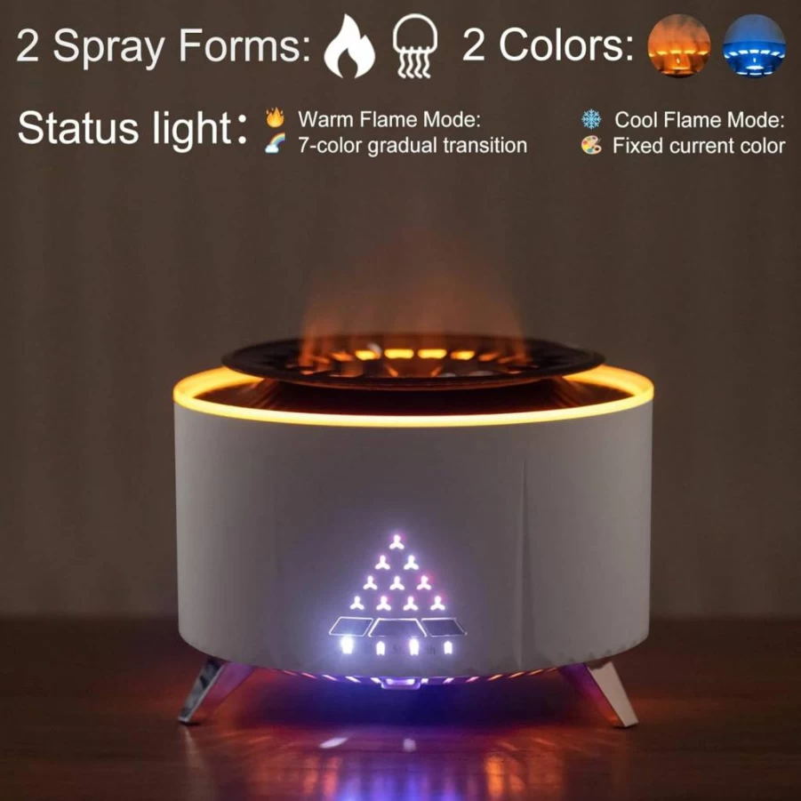 HODEMI Ultrasonic Cool Mist Humidifier with Essential Oil Diffuser - Top Fill, Remote Control, Timer, Auto Shut-Off for Bedroom, Office, Home, Plants