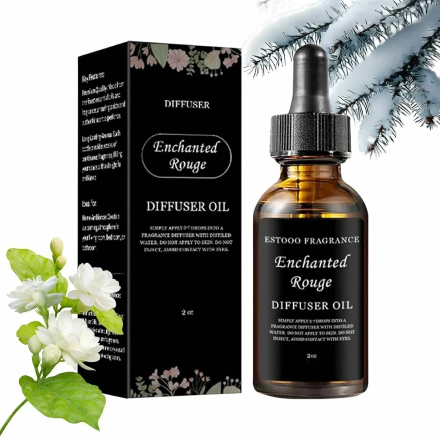 Gymfber Enchanted Rouge Essential Oil Diffuser, 2.11 Fl Oz Summer Scent Fragrance for Home, Hotel & Humidifier, Aromatherapy Oil Blends