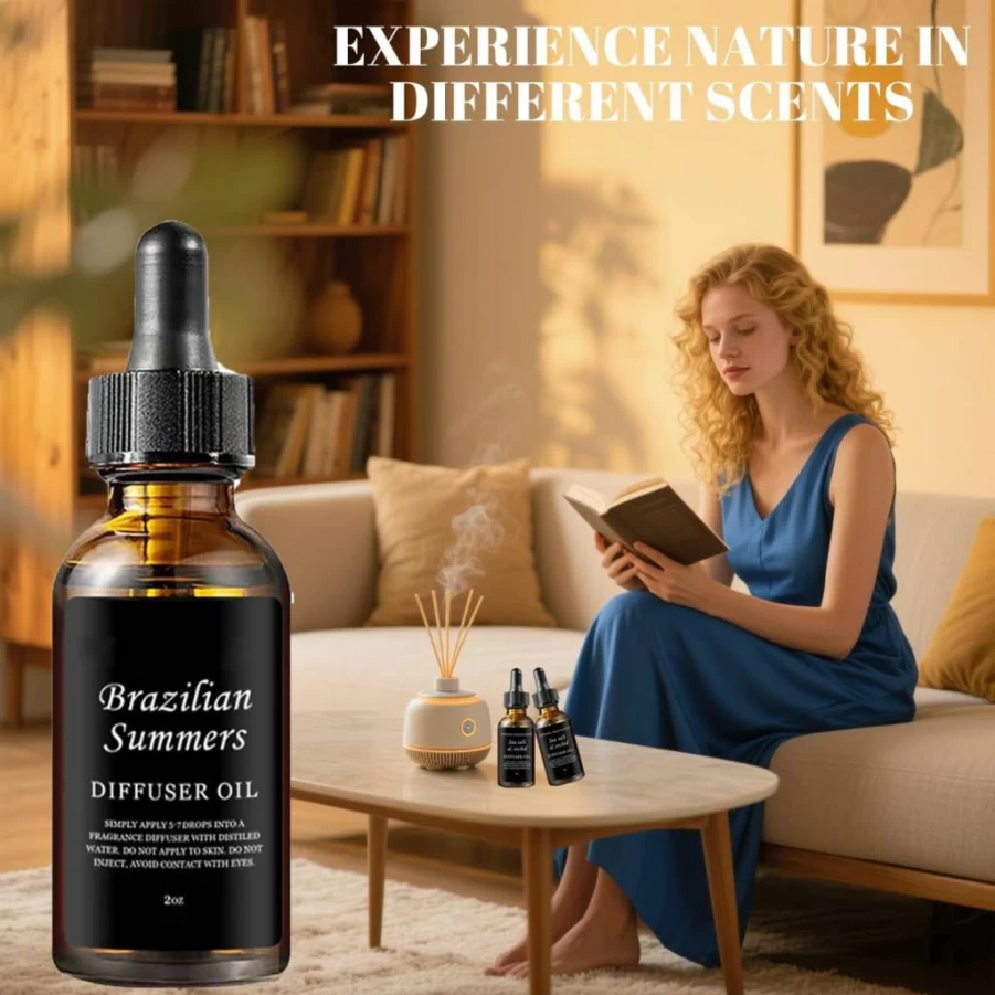 Gymfber Enchanted Rouge Essential Oil Diffuser, 2.11 Fl Oz Summer Scent Fragrance for Home, Hotel & Humidifier, Aromatherapy Oil Blends